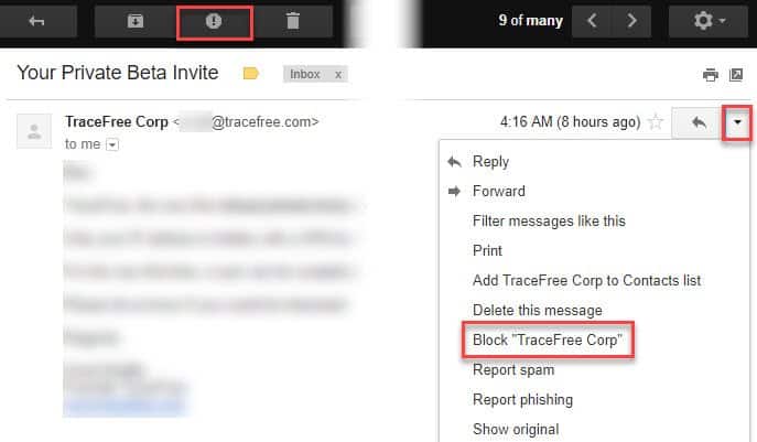 Report Spam
