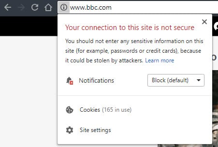 BBC-Not-Secure