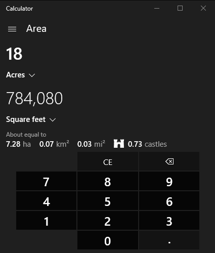 Calculator-Area-Converter