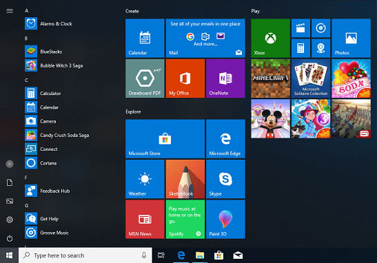 windows 10 add logoff to start menu