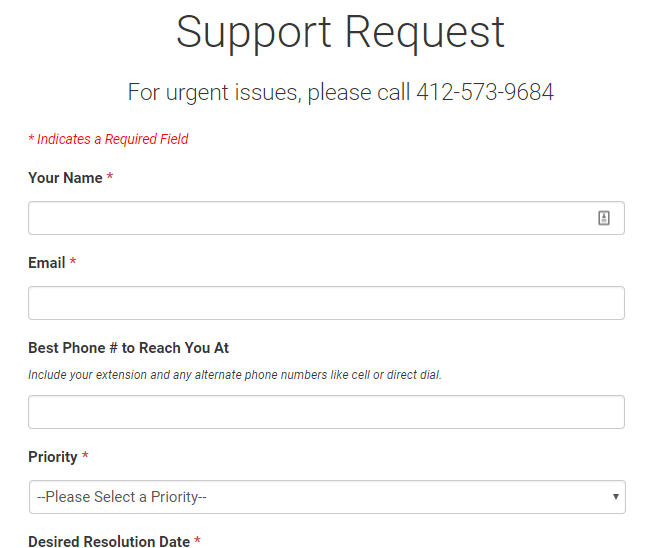 Houk Support Request