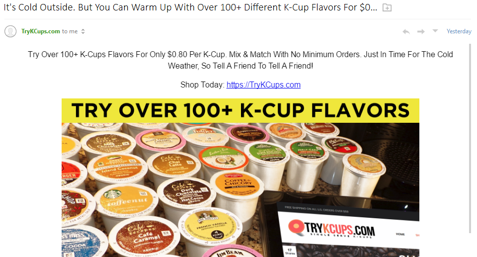 KCup-Spam