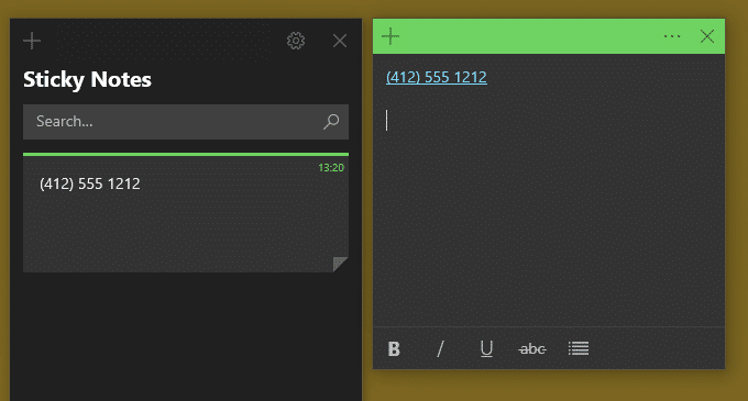 Windows Ink Sticky Notes