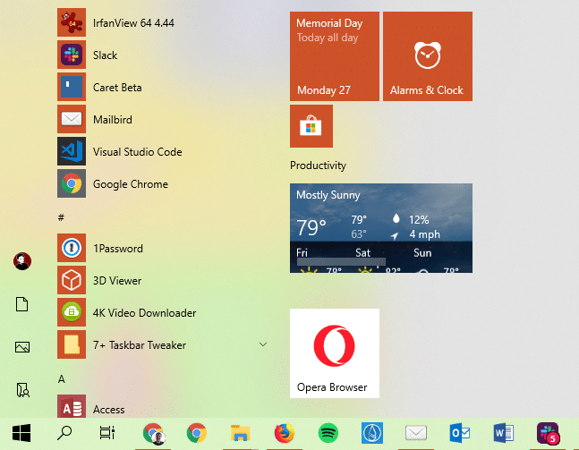Windows 10 Light Theme