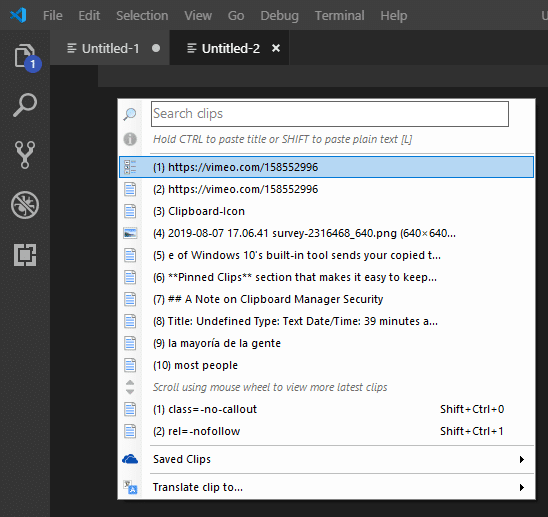 ClipClip Paste Window