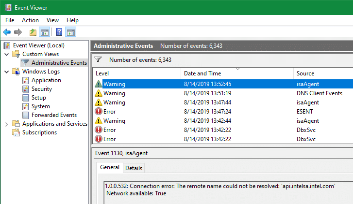 Event Viewer Windows