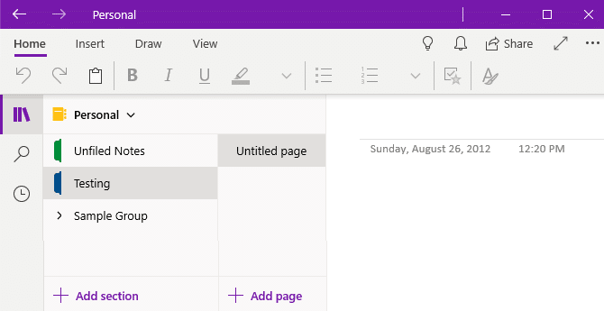 OneNote Store Version