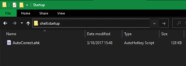 Windows Startup Folder