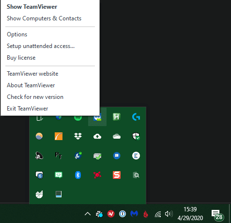 Windows System Tray