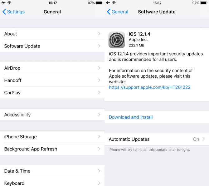 iPhone Software Update