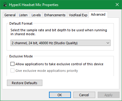 Windows-Mic-Advanced-Exclusive-Options
