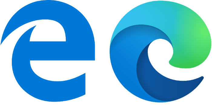 Comparison of MS Edge Logos