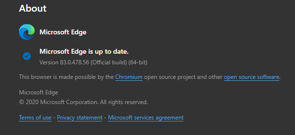 Edge Updates Page