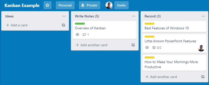 Kanban-Example-Board