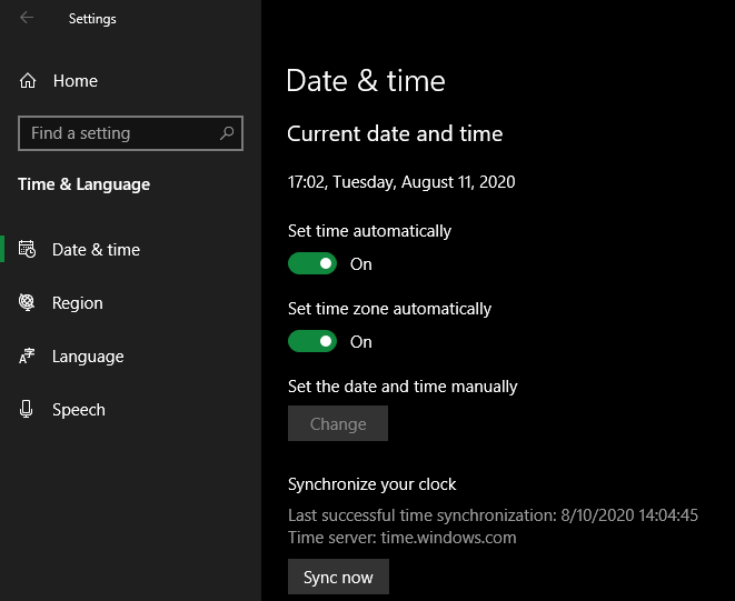 Windows Update Time