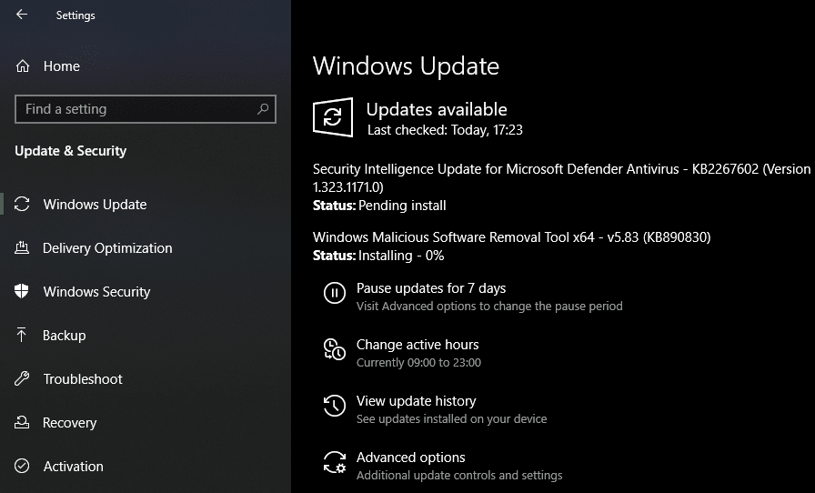 Windows Update Windows-10