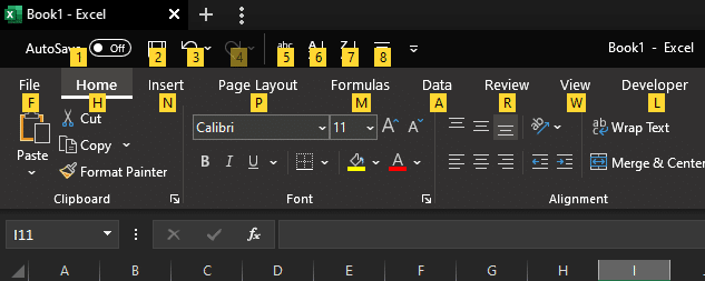 Excel ALT Shortcut Keys