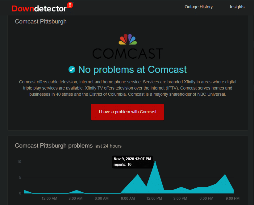 Down-Detector-Comcast