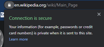 Secure-Website-Message-Chrome