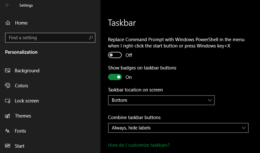 Windows Change Taskbar Location