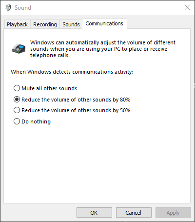 Windows-Sound-Communications