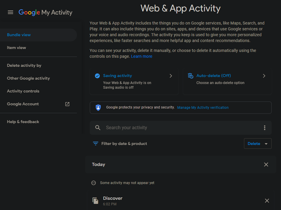 Google-Web-Activity