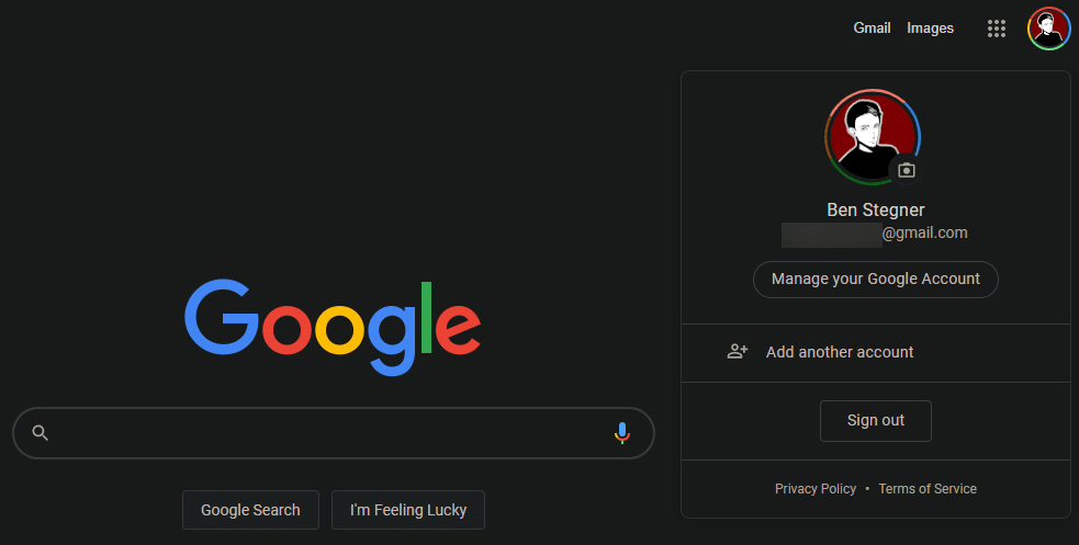 Manage Google Account