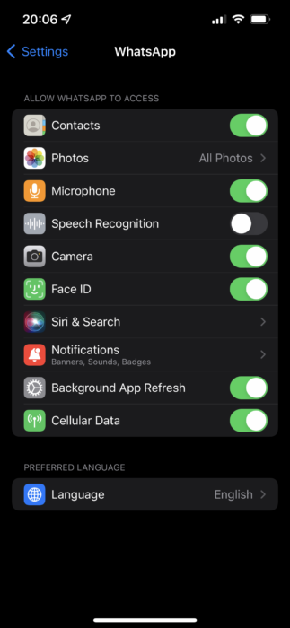 iPhone Privacy by App