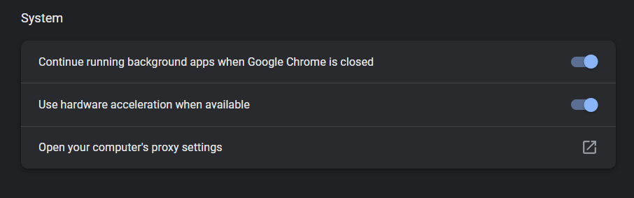 Chrome Hardware Acceleration