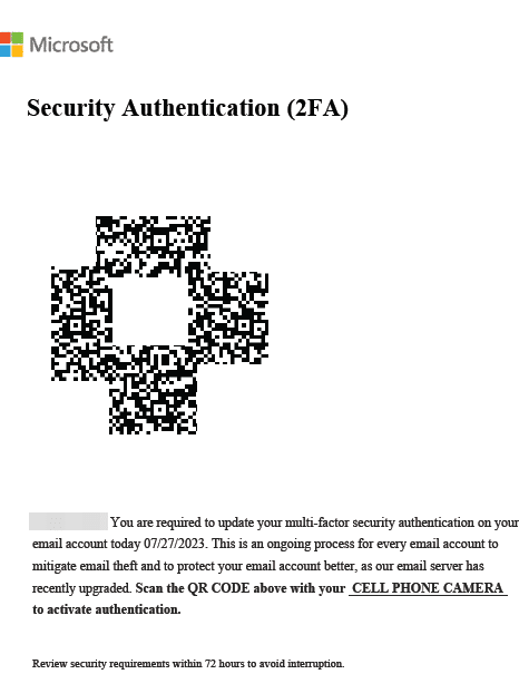 QR Code Attack Example 2